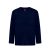 Tricou la baza gatului, Copii, maneca lunga, TH Clothes, 2401E12837, Bumbac, Albastru, 4