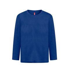   Tricou la baza gatului, Copii, maneca lunga, TH Clothes, 2401E12848, Bumbac, Albastru royal, 2