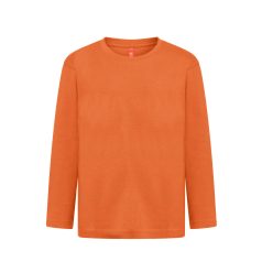   Tricou la baza gatului, Copii, maneca lunga, TH Clothes, 2401E12854, Bumbac, Rosu terracotta, 2