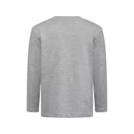   Tricou la baza gatului, Copii, maneca lunga, TH Clothes, 2401E12867, Bumbac, Gri melange deschis, 4