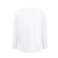   Tricou la baza gatului, Copii, maneca lunga, TH Clothes, 2401E12872, Bumbac, Alb, 2