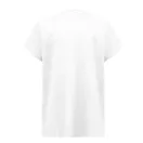 Tricou la baza gatului, Dama, maneca scurta, TH Clothes, 2401E12938, Bumbac, Alb, XXL