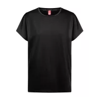   Tricou la baza gatului, Dama, maneca scurta, TH Clothes, 2401E12939, Bumbac, Negru, L