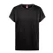 Tricou la baza gatului, Dama, maneca scurta, TH Clothes, 2401E12939, Bumbac, Negru, L