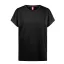 Tricou la baza gatului, Dama, maneca scurta, TH Clothes, 2401E12939, Bumbac, Negru, L