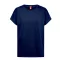 Tricou la baza gatului, Dama, maneca scurta, TH Clothes, 2401E12945, Bumbac, Albastru, L