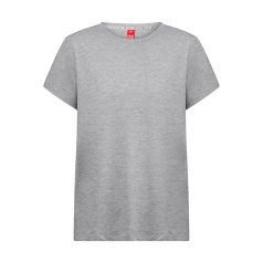   Tricou la baza gatului, Dama, maneca scurta, TH Clothes, 2401E12963, Bumbac, Gri melange deschis, L