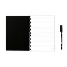 Agenda cu pix inclus, A5, Dictando, 2410E24390, Infinite book, 148 x 210 mm, Negru