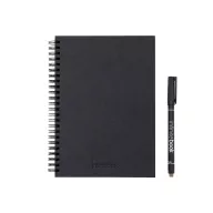   Planner organizator, InfiniteBook, 2601E13726, A5, Punctata, coperta cu spirala, 148x210 mm, Negru