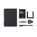 Planner organizator, InfiniteBook, 2601E13726, A5, Punctata, coperta cu spirala, 148x210 mm, Negru