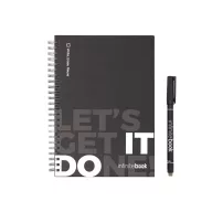   Agenda, InfiniteBook, 2601E13727, A5, Velina, coperta cu spirala, 148x210 mm, Negru