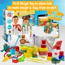 Modeling Dough Factory Kit I, Joc educational, 2410E24029, Science4You, 298 x 305 x 59 mm, Multicolor