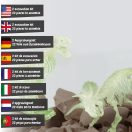 2 in 1 Fossil Excavation Kit I, Joc educational, 2410E23892, Science4You, 263 x 220 x 62 mm, Multicolor