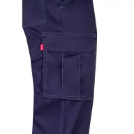   Pantaloni stretch cu buzunare multiple, Unisex, 2502E12482, Velilla, Bumbac, Poliester, Albastru, 38