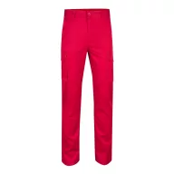   Pantaloni stretch cu buzunare multiple, Unisex, 2502E12543, Velilla, Bumbac, Poliester, Rosu, 40