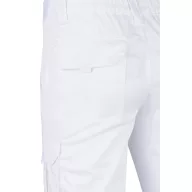   Pantaloni stretch cu buzunare multiple, Unisex, 2502E12443, Velilla, Bumbac, Poliester, Alb, 50