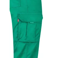   Pantaloni stretch cu buzunare multiple, Unisex, 2502E12570, Velilla, Bumbac, Poliester, Verde, 34