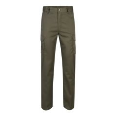  Pantaloni stretch cu buzunare multiple, Unisex, 2502E12568, Velilla, Bumbac, Poliester, Verde armata, 62