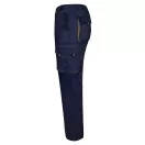 Pantaloni de twill cu buzunare multiple in doua tonuri, Unisex, 2502E12040, Velilla, Bumbac, Poliester, Albastru, 38