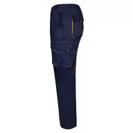   Pantaloni de twill cu buzunare multiple in doua tonuri, Unisex, 2502E12040, Velilla, Bumbac, Poliester, Albastru, 38