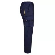   Pantaloni de twill cu buzunare multiple in doua tonuri, Unisex, 2502E12040, Velilla, Bumbac, Poliester, Albastru, 38
