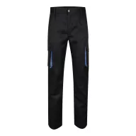   Pantaloni de twill cu buzunare multiple in doua tonuri, Unisex, 2502E12207, Velilla, Bumbac, Poliester, Negru, 54