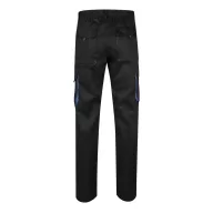   Pantaloni de twill cu buzunare multiple in doua tonuri, Unisex, 2502E12207, Velilla, Bumbac, Poliester, Negru, 54