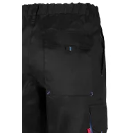   Pantaloni de twill cu buzunare multiple in doua tonuri, Unisex, 2502E12207, Velilla, Bumbac, Poliester, Negru, 54