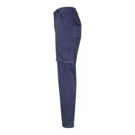   Pantaloni de twill cu buzunare multiple in doua tonuri, Unisex, 2502E12034, Velilla, Bumbac, Poliester, Albastru, 34