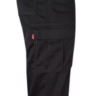   Pantaloni stretch cu buzunare multiple, Unisex, 2502E13055, Velilla, Bumbac, Poliester, Negru, 34