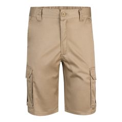   Pantaloni scurti elastici cu mai multe buzunare, Unisex, 2502E11901, Velilla, Bumbac, Poliester, Natur deschis, 48