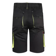   Pantaloni scurti elastici cu buzunare multiple in doua tonuri, Unisex, 2502E11988, Velilla, Bumbac, Poliester, Negru, 50