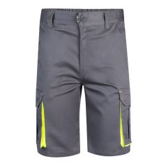   Pantaloni scurti elastici cu buzunare multiple in doua tonuri, Unisex, 2502E11962, Velilla, Bumbac, Poliester, Gri, 50