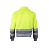   Jacheta din twill bicolor, Unisex, 2502E12812, Velilla, Poliester, Bumbac, Gri, 5XL