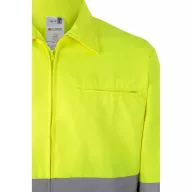   Jacheta din twill bicolor, Unisex, 2502E12812, Velilla, Poliester, Bumbac, Gri, 5XL