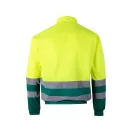 Jacheta din twill bicolor, Unisex, 2502E12813, Velilla, Poliester, Bumbac, Verde, 4XL