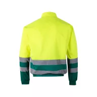   Jacheta din twill bicolor, Unisex, 2502E12813, Velilla, Poliester, Bumbac, Verde, 4XL