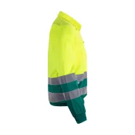   Jacheta din twill bicolor, Unisex, 2502E12813, Velilla, Poliester, Bumbac, Verde, 4XL