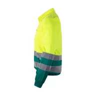   Jacheta din twill bicolor, Unisex, 2502E12814, Velilla, Poliester, Bumbac, Verde, 5XL