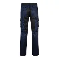   Pantaloni din twill cu buzunare multiple in doua tonuri, Unisex, 2502E12943, Velilla, Poliester, Bumbac, Albastru, 36