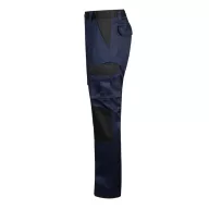   Pantaloni din twill cu buzunare multiple in doua tonuri, Unisex, 2502E12943, Velilla, Poliester, Bumbac, Albastru, 36