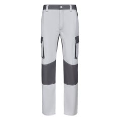   Pantaloni din twill cu buzunare multiple in doua tonuri, Unisex, 2502E12930, Velilla, Poliester, Bumbac, Alb, 36