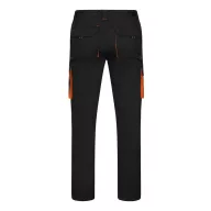   Pantaloni extensibili cu buzunare multiple, in doua tonuri, Unisex, 2502E11637, Velilla, Bumbac, Poliester, Negru, 34