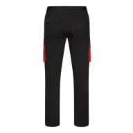   Pantaloni extensibili cu buzunare multiple, in doua tonuri, Unisex, 2502E11689, Velilla, Bumbac, Poliester, Negru, 56