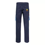   Pantaloni extensibili cu buzunare multiple, in doua tonuri, Unisex, 2502E11570, Velilla, Bumbac, Poliester, Albastru, 60