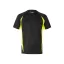 Tricou tehnic bicolor, Unisex, 2502E13349, Velilla, Poliester, Bumbac, Negru, XL