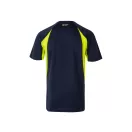 Tricou tehnic bicolor, Unisex, 2502E13276, Velilla, Poliester, Bumbac, Albastru, 2XL