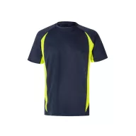  Tricou tehnic bicolor, Unisex, 2502E13292, Velilla, Poliester, Bumbac, Albastru, S