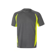   Tricou tehnic bicolor, Unisex, 2502E13300, Velilla, Poliester, Bumbac, Gri, 2XL