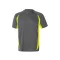 Tricou tehnic bicolor, Unisex, 2502E13316, Velilla, Poliester, Bumbac, Gri, S